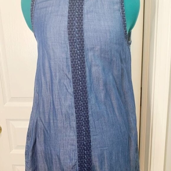 Max Jeans Bohemian Tencil Embroidered Sleeveless Casual Summer Lightweight Dress - Picture 5 of 11